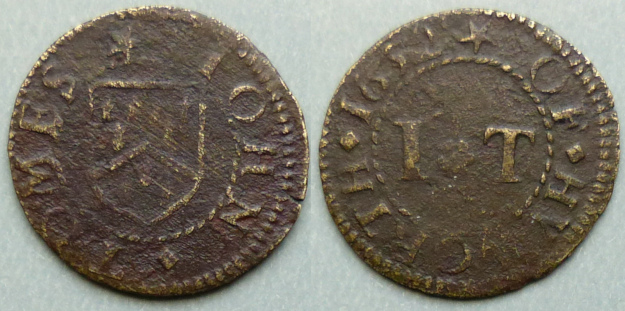 Highworth, John Tomes 1652 farthing Highworth, John Tomes 1652 farthing